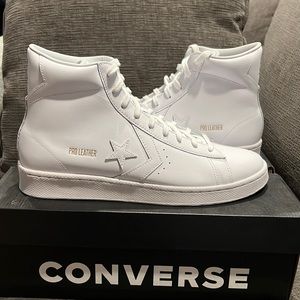 White Pro Leather Mid Converse | Size 10 Mens | BRAND NEW